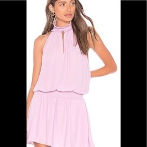 NWOT Amanda Uprichard smocked neck and waist crepe material dress